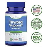 Thyroid Support Supplement with Iodine â€“ Supports Metabolism, Focus, Energy, and Weight Loss â€“ Non-GMO, 14 Premium Natural Ingredients â€“ Made in the USA â€“ 30 Day Supply