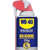 WD-40 Specialist Silicone Lubricant with Smart Straw 311g | Water Resistant, Leaves a Quick-Drying Clear Non-staining Film | 