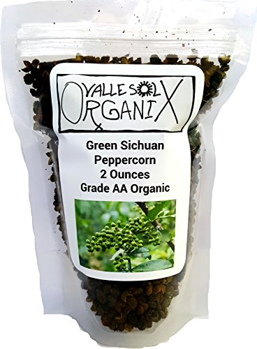 Green Sichuan Peppercorn - 2 Oz - Grade AA Organic