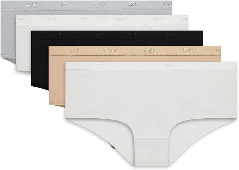 Boxer da donna set di 5 | Les Pockets Ecodim Soft Touch | Cotton Stretch | Extra Flat Finishes | Everyday Comfort | Multicolore