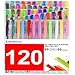 Laneco 120 Coloring Gel Pens Set with 60 Colored Gel Pens and 60 Ink Refills