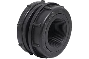 Valley Industries Polypropylene Bulkhead Fitting – 2” FNPT x 2” FNPT