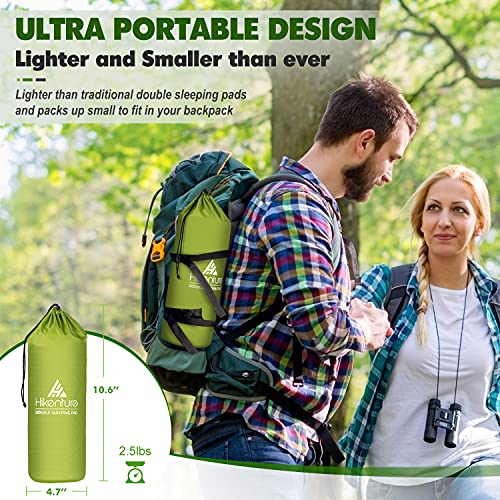 Hikenture Ultralight Double Sleeping Pad for Camping, Portable