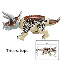 CHTH Kids Large Size Triceratops Dinos Toy Dinosaur Building Blocks Toy 9"