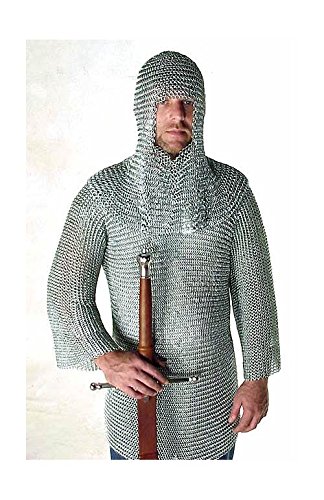 Long Sleeve Zinc Plated Chain Mail Shirt