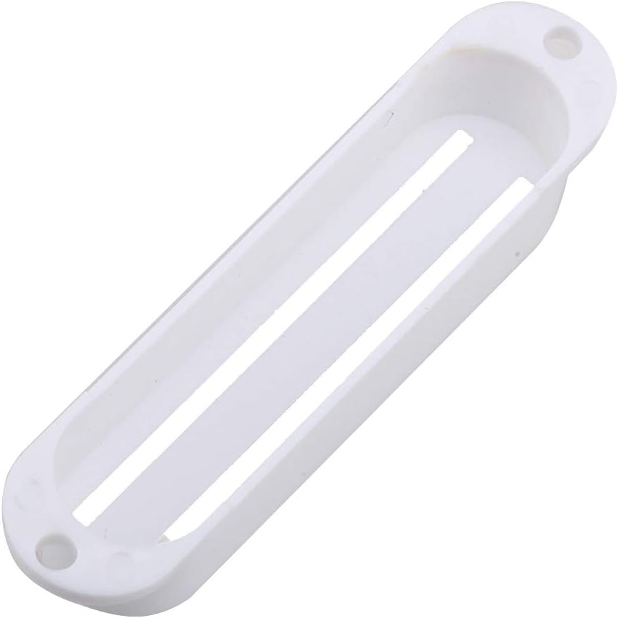 Musiclily Hot Rails Single Coil Sized Humbucker Pickup Covers Set for Strat Style Eelectric Guitar White (Set of 3) - Image 5