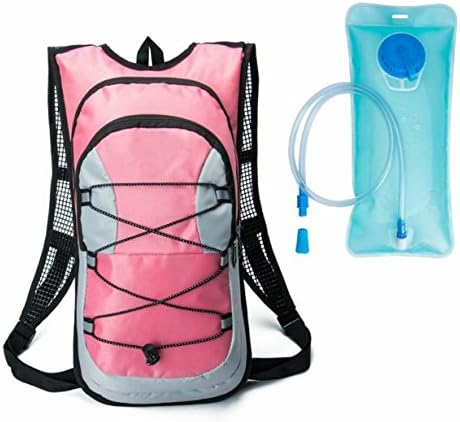 YIMAN 12L Hydration Pack with 2L Water Bladder for Hiking Pink