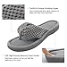 ULTRAIDEAS Women's Popcorn Flip Flop House Slipper with Memory Foam (Sleet, Size 9-10)