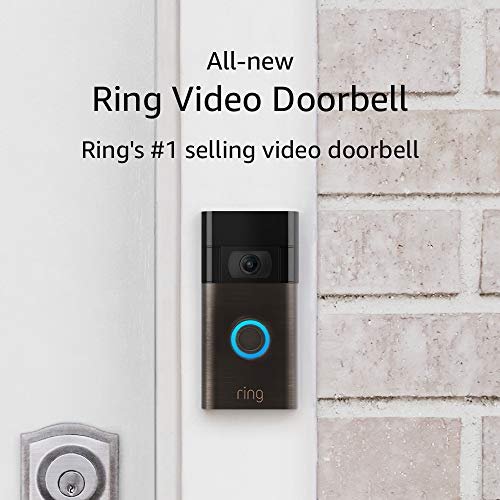 Allnew Ring Video Doorbell 1080p HD video, improved motion detection, easy installation