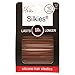 Mia Silkies Silicone Hair Elastics, Hair Ties, Hair Rubber Bands for Thick Hair, Wet Hair, Women, Athletes, Teens - Translucent Brown 10pcs