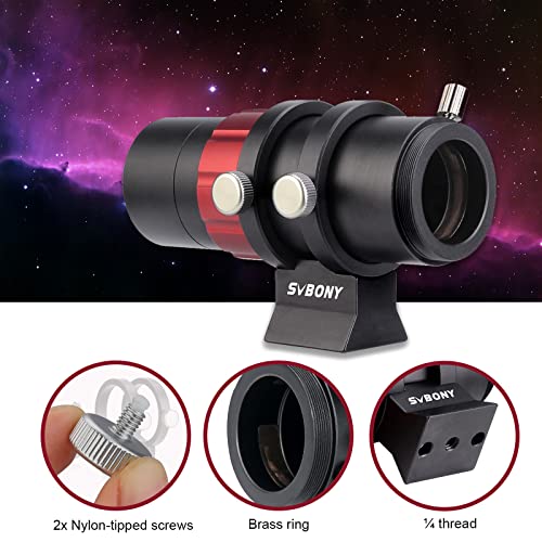 Svbony SV165 - Guide Bezel, 30mm, Mini Guided Bezel with F4 Helical Focus Compatible with ZWO QHY Auto Guide Camera