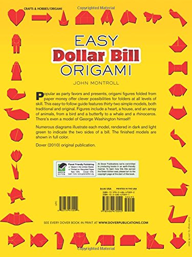 Easy Dollar Bill Origami Dover Origami Papercraft