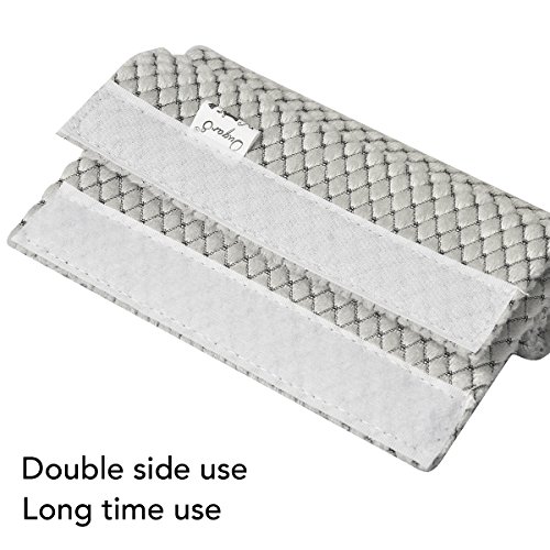 Ougar8 Refrigerator Door Handle Covers Handmade Decor Protector for Ovens, Dishwashers.Keep Your Kitchen Appliance Clean From Smudges,Food Stains(Rhombus Gray,6"L3.5"W)