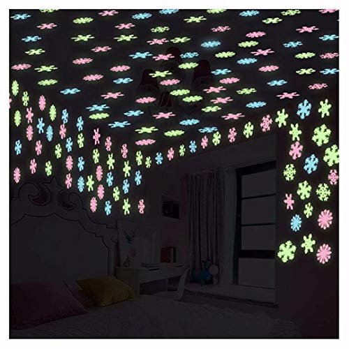 1 CARDEON+Luminous+Snowflake+Fluorescent+Wallpaper