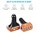 Car Charger,Gosin® [Smart Technology High Capacity] 48W/9.6A 4 USB Port Rapid Universal Car Charger Adapter for iPhone 4 4S,iPhone 5 5S,iPhone 6 6plus,iPad(Orange)