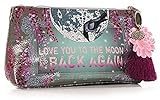 Moon & Back Small Accessory Pouch with Tassel by Papaya!
