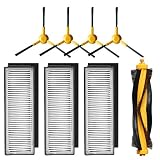 Accessory Kit Compatible with ECOVACS DEEBOT M80, M80 Pro Robotic Vacuum Cleaner - 3 Filters, 4 Side Brushes & 1 Main Brush
