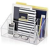Premium Quality Clear Plastic Craft and Desktop Organizer