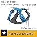 Ruffwear, Front Range Dog Harness, Reflective Soft Padded Everyday Harness with Dual Leash Clips, Adjustable and Lightweight Fit for Training or Walking for All Dogs, Blue Dusk, X-Small
