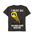 I Must Go Video Games Need Me Bat Signal Graphic Shirt (X-Large 14/16)
