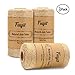Fuyit 3 Pack Natural Jute Twine, 3Ply 900 Feet Arts Crafts Jute Rope String Cord, Light Duty Industrial Packing String for Gifts, Festive, Gardening