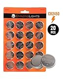 EmazingLights CR2450 Batteries (20 Pack) 3 Volt Button Cell Lithium 2450