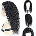 Curly Human Hair Lace Front Wigs 130% Density Brazilian Deep Curly Wig with Baby for Black Women