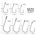 Goture Stainless Steel Fishing Hooks Long Shank Hooks Extra Strong for Saltwater Freshwater Size 6/0-12/0 10Pcs 8/0