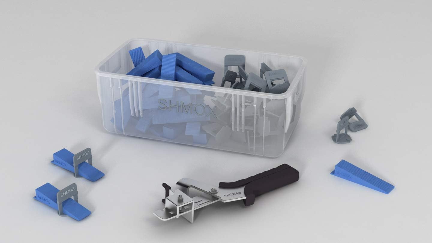 800 Tile Levelling Spacer System 2mm High Quality Same as Raimondi 600 Clips + 200 Wedges Qty 800+ Plier