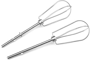 W10490648 Hand Mixer Turbo Beaters for KitchenAid KHM Series Blending Soups Smoothies Shakes Egg Whites Replaces AP5644233 PS