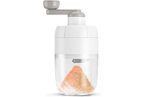 FIII Manual Shaved Ice Maker Machine, Ice Shaver Machine, Portable Ice Crusher,Burnt Orange