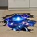 Rumas 3D Bridge Floor/Wall Sticker Removable Mural Decals Vinyl Art Living Room Decors (D)