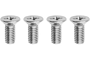 MLAHUIER 4PCS Brake Discs Rotor Screws, 93600-06014-0H-Stainless Steel Front and Rear Brake Disc Rotor Retaining Bolts for Honda, Acura, Mazda, Hyundai, Kia Models
