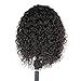 RULINDA Short Curly Wig Human Hair Brazilian Lace Front Human Hair Wigs With Baby Hair Pre Plucked Bleached Knots(14inch)