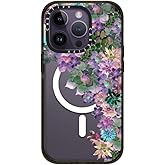 CASETiFY Impact iPhone 14 Pro Case [4X Military Grade Drop Tested / 8.2ft Drop Protection/Compatible with Magsafe] - My Succulent Garden by Monika Strigel - Glossy Black