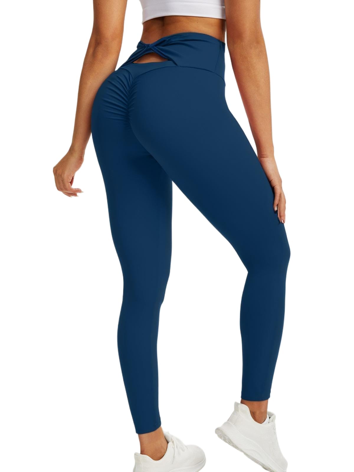 Photo 1 of *UNKNOWN SIZE**gaimoliso Workout Leggings for Women High Waisted Tummy Control Butt Lifting Scrunch Booty Yoga Pants Buttery Soft, Navy Blue