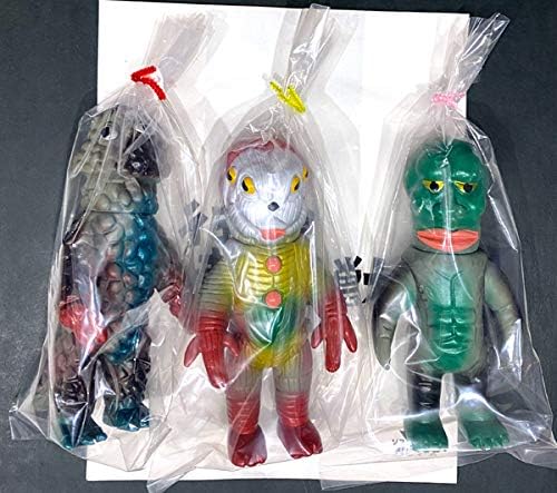 Amazon ぶたのはな 行け 東宝怪獣セット グレー ソフビ 行けゴッドマン 行けグリーンマン モモングラー ゴーストン ブルゲリラ 3体セット おもちゃ おもちゃ