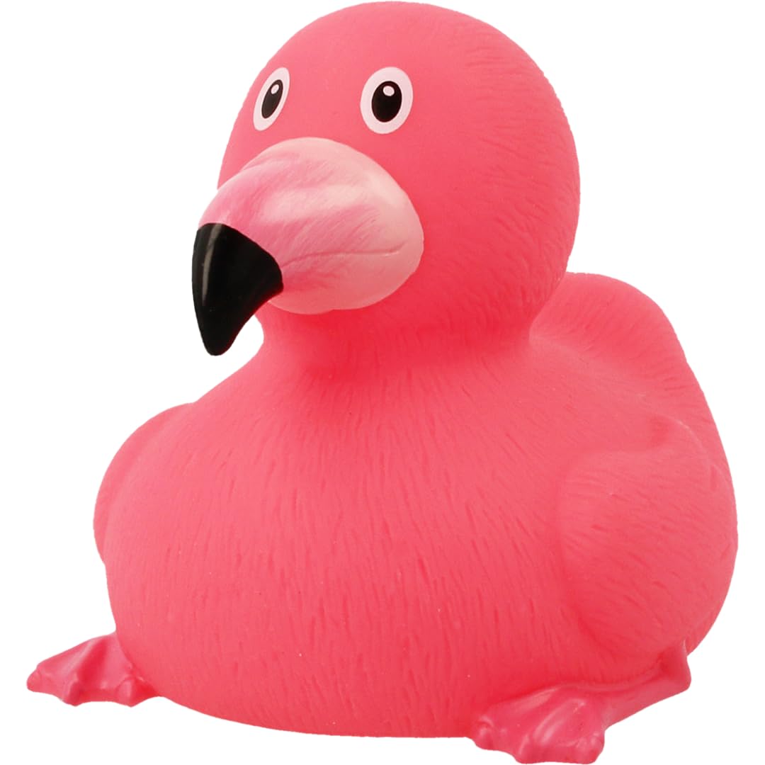 Lilalu 2136 Flamingo Rubber Duck Bath Toy, Various