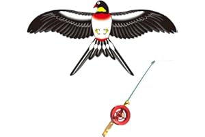 Dynamic Kites 3D Fishing Rod Line Easy Flying Toy Frameless Popular Beach Activity Parent-Kids Favor Dynamic for Family Gathe