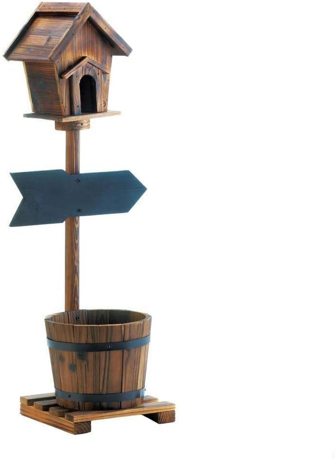 Amazon Com Wan Dd Country Wood Wine Barrel Standing Pole