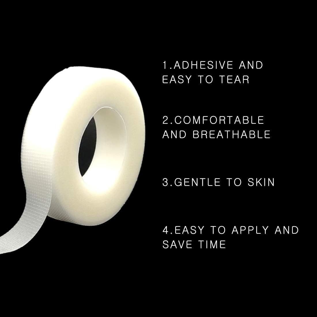 Eyelash Extension Eye Tape 6 Rolls Micropore Breathable Medical Clear Volume Lash Extension Tape Under Eye for Eye Lash Extensions Tools by EMEDA (6 Rolls - Image 5