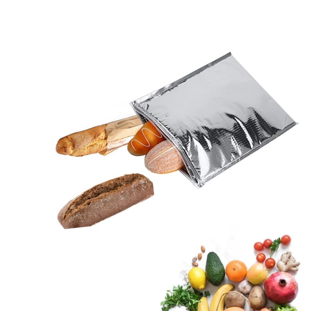 Insulated Sandwich Bag, Waterproof Aluminum Foil Thermal Insulation Picnic Bag for School Students, Camping Trips, Outdoor Travel, and Catering Events
