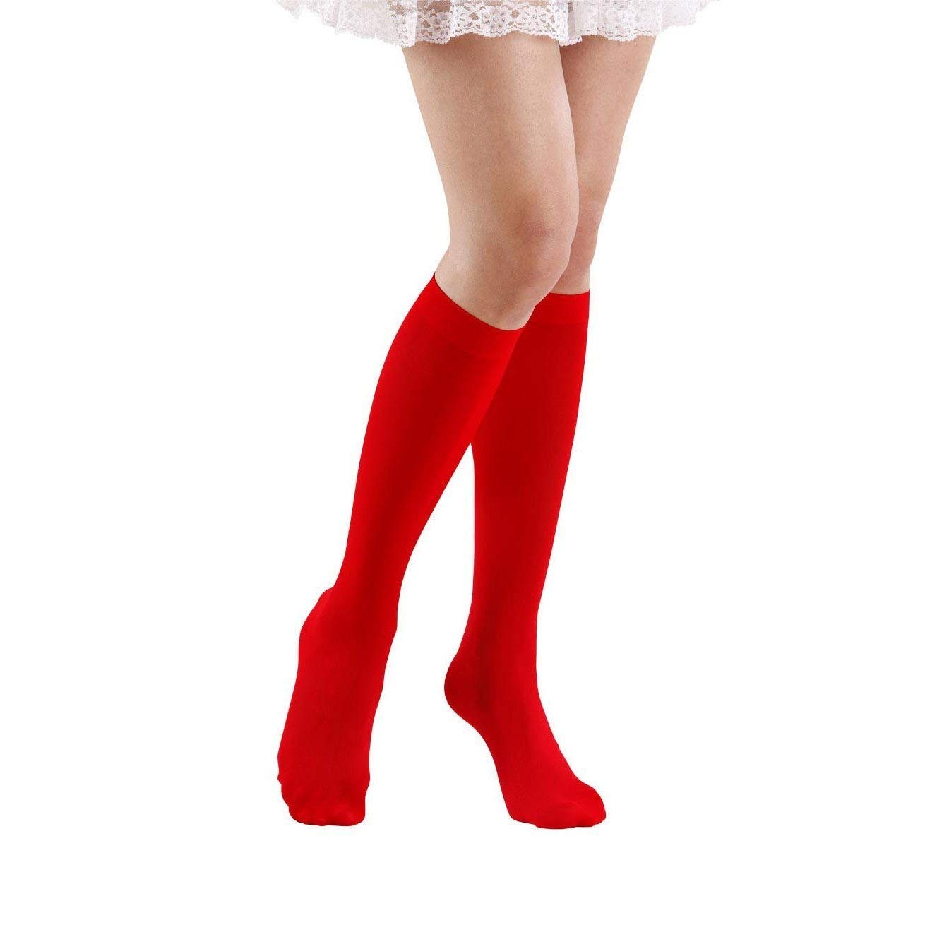 Under the Knee Socks - Red Accessory for Lingerie Fancy Dress โ image 1
