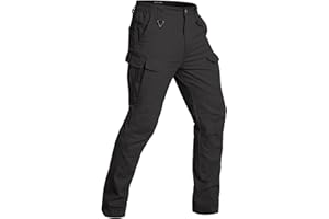 NAVEKULL Men's Flex Tactical Pants Cotton Stretch Work Cargo Pants Lightweight EDC Outdoor Hiking Trousers