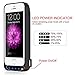 iPhone 5 / 5S / 5C / SE Battery Case,TQTHL Update [4800mAh] External Battery Backup Protective Charger Case for iPhone 5 / 5S / 5C / SE (Built-in USB Output Power Bank) LED Indicator Light - Black