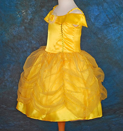Dressy Daisy Girls' Belle Princess Costume Party Fancy Dresses Up Size 3-4T Gold