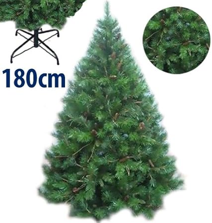 Albero Di Natale Pino O Abete.Albero Di Natale Verde Amazzonia 180 Centimetri Con Pigne Abete Artificiale Pino Folto 842 Punte Amazon It Casa E Cucina