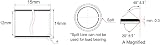 sourcing map Sleeve Bearing 12mm Bore x 14mm OD x 15mm Length Oilless Bushing 6 view 3