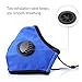 HUISEN Anti Pollution Smoke Face Mask N95 Dust Mask Cotton Respirator Muffle Washable with Adjustable Straps PM 2.5 for Allergy/Asthma/Travel/Cycling