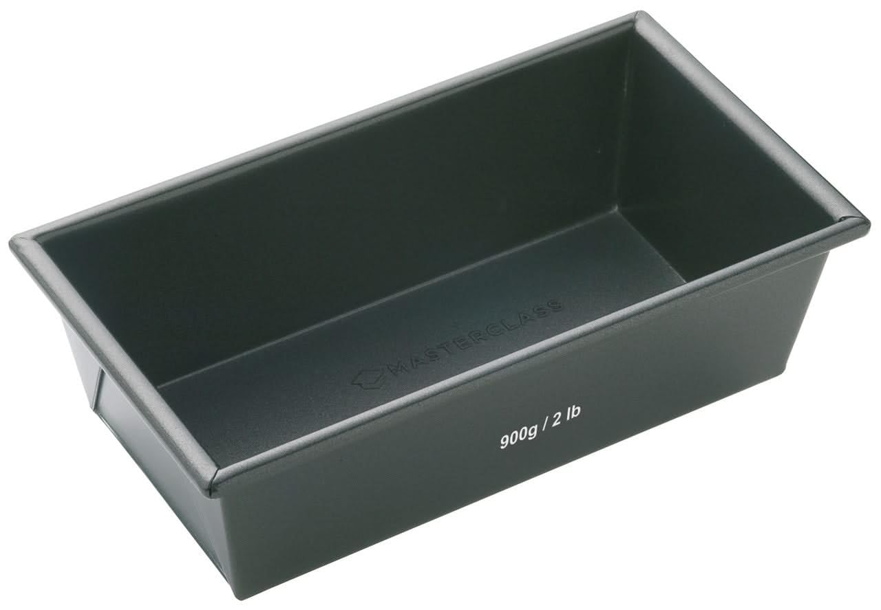 MasterClass KCMCHB20 2 lb Loaf Tin with PFOA Non Stick, Robust 1 mm Carbon Steel, 21 x 11 cm Bread Pan, Grey